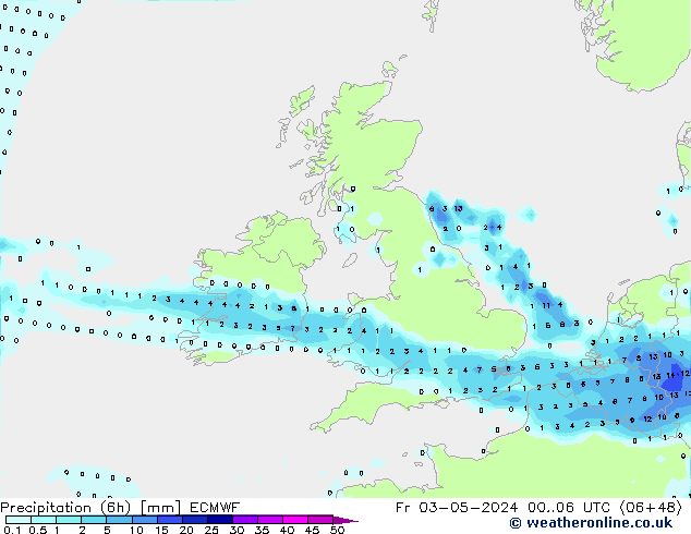 Z500/Rain (+SLP)/Z850 ECMWF  03.05.2024 06 UTC