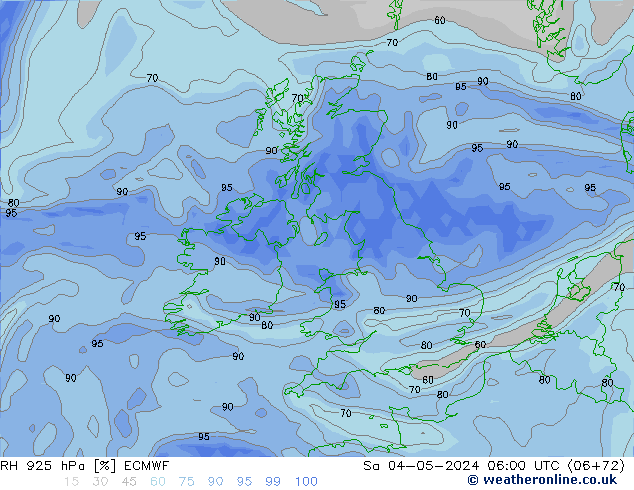 RH 925 hPa ECMWF So 04.05.2024 06 UTC