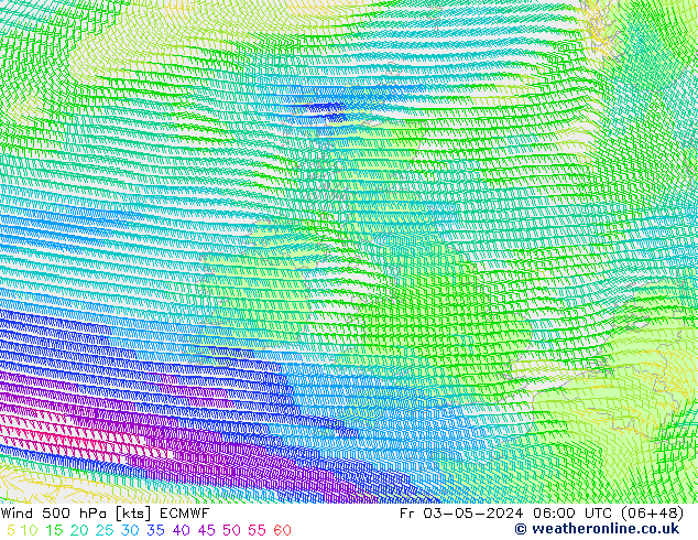 Wind 500 hPa ECMWF vr 03.05.2024 06 UTC