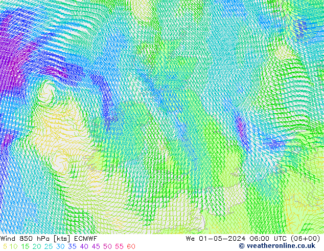  850 hPa ECMWF  01.05.2024 06 UTC