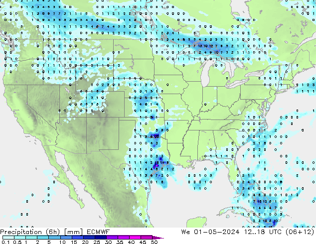 Z500/Rain (+SLP)/Z850 ECMWF We 01.05.2024 18 UTC