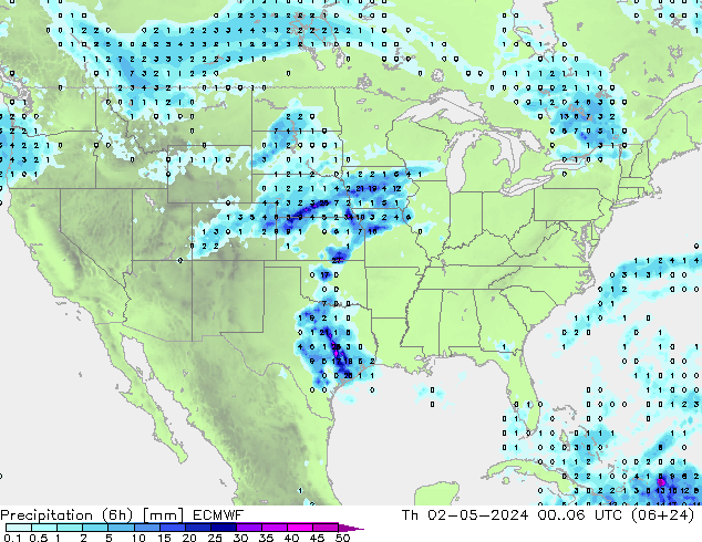 Z500/Rain (+SLP)/Z850 ECMWF Do 02.05.2024 06 UTC