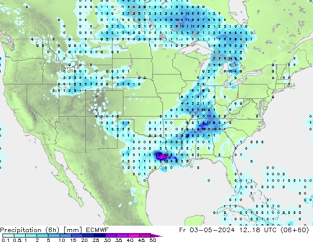 Z500/Rain (+SLP)/Z850 ECMWF Sex 03.05.2024 18 UTC