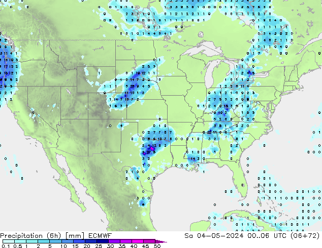 Z500/Rain (+SLP)/Z850 ECMWF sab 04.05.2024 06 UTC