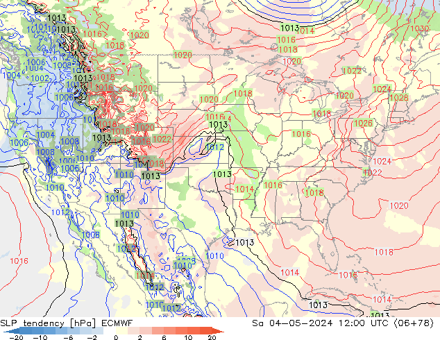 tendencja ECMWF so. 04.05.2024 12 UTC