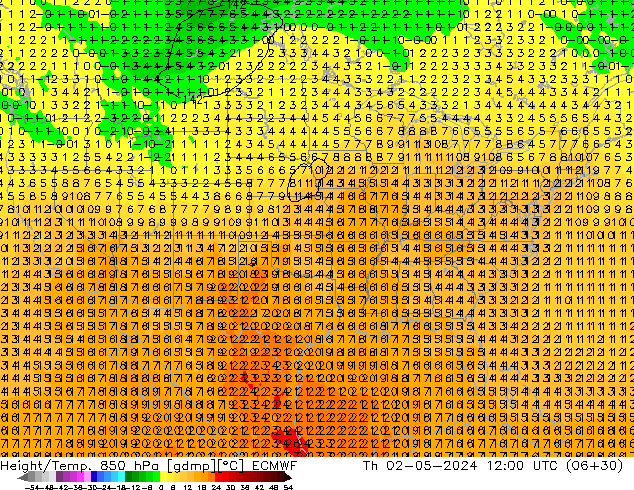 Z500/Regen(+SLP)/Z850 ECMWF do 02.05.2024 12 UTC