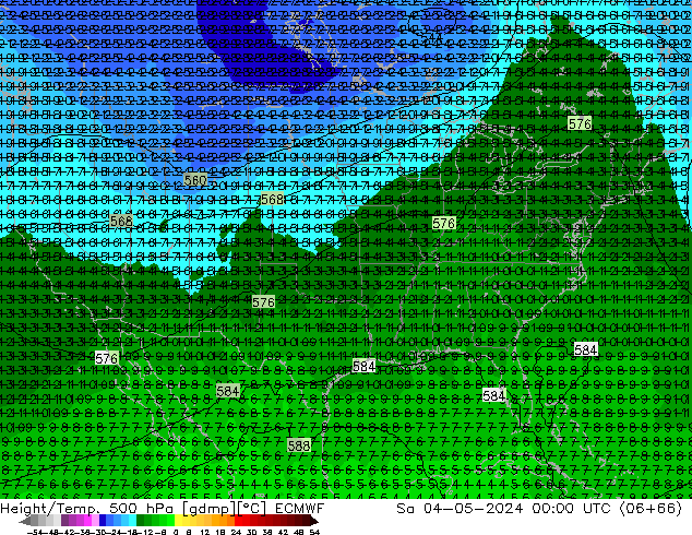 Z500/Rain (+SLP)/Z850 ECMWF sáb 04.05.2024 00 UTC