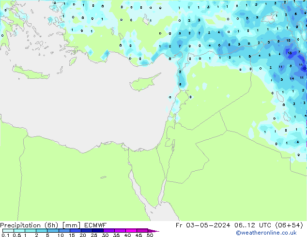 Z500/Rain (+SLP)/Z850 ECMWF vie 03.05.2024 12 UTC