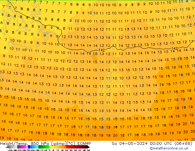 Z500/Rain (+SLP)/Z850 ECMWF So 04.05.2024 00 UTC