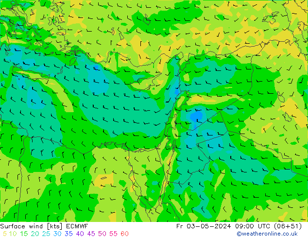  10 m ECMWF  03.05.2024 09 UTC