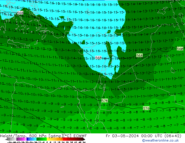 Z500/Rain (+SLP)/Z850 ECMWF пт 03.05.2024 00 UTC