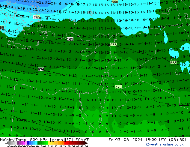 Z500/Rain (+SLP)/Z850 ECMWF vie 03.05.2024 18 UTC