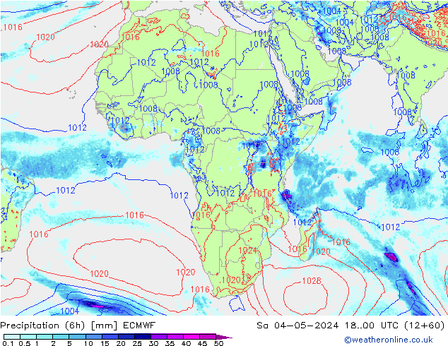 Z500/Rain (+SLP)/Z850 ECMWF Sáb 04.05.2024 00 UTC