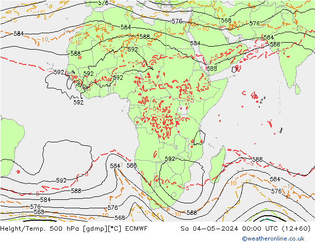 Z500/Rain (+SLP)/Z850 ECMWF Sáb 04.05.2024 00 UTC