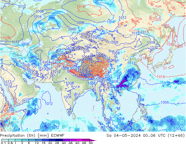 Z500/Rain (+SLP)/Z850 ECMWF sáb 04.05.2024 06 UTC