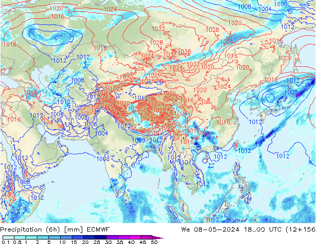 Z500/Regen(+SLP)/Z850 ECMWF wo 08.05.2024 00 UTC