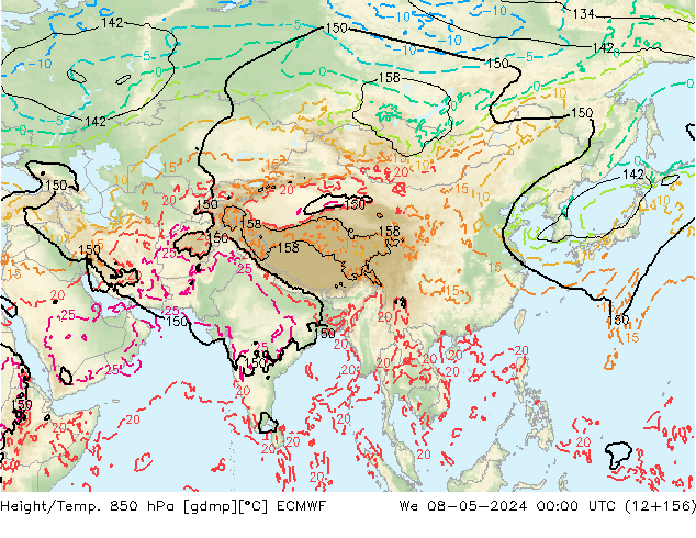 Z500/Regen(+SLP)/Z850 ECMWF wo 08.05.2024 00 UTC