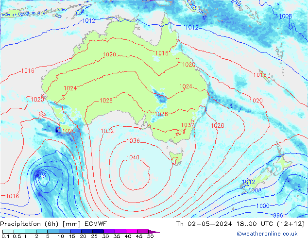 Z500/Rain (+SLP)/Z850 ECMWF Th 02.05.2024 00 UTC