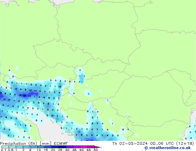 Z500/Rain (+SLP)/Z850 ECMWF Th 02.05.2024 06 UTC