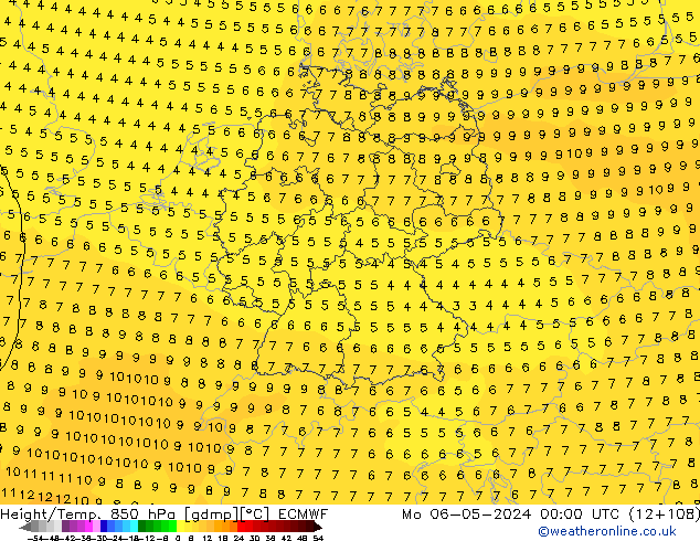 Z500/Rain (+SLP)/Z850 ECMWF Seg 06.05.2024 00 UTC