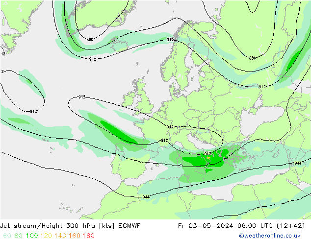 Polarjet ECMWF Fr 03.05.2024 06 UTC