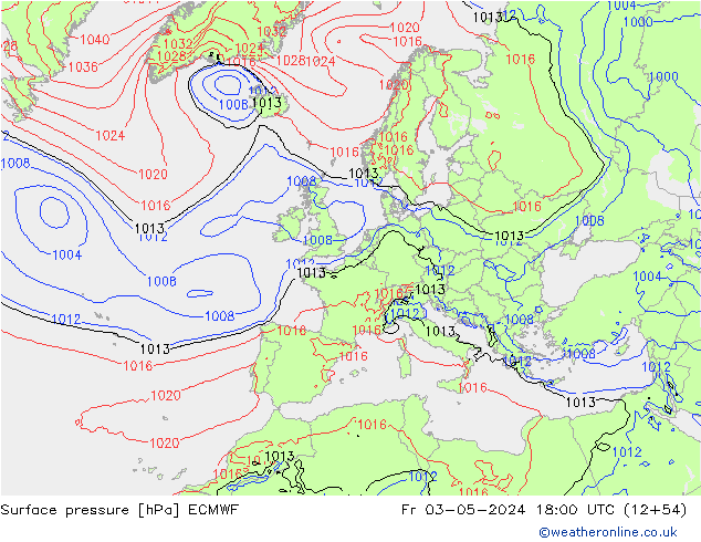 Surface pressure ECMWF Fr 03.05.2024 18 UTC