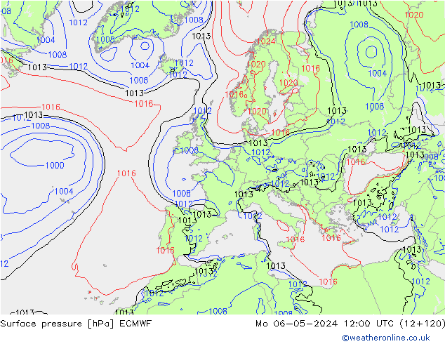 pression de l'air ECMWF lun 06.05.2024 12 UTC