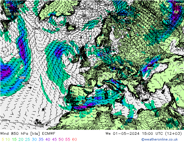  850 hPa ECMWF  01.05.2024 15 UTC