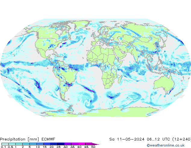 осадки ECMWF сб 11.05.2024 12 UTC