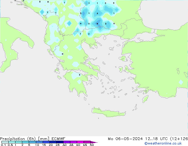 Z500/Rain (+SLP)/Z850 ECMWF пн 06.05.2024 18 UTC