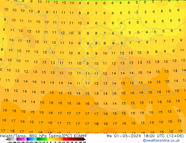 Z500/Rain (+SLP)/Z850 ECMWF  01.05.2024 18 UTC