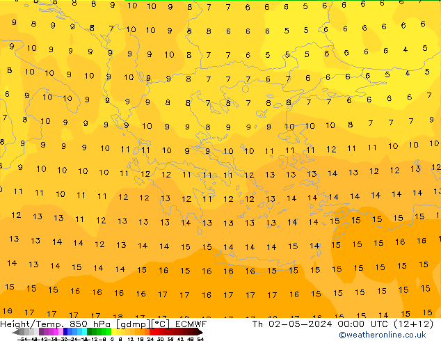 Z500/Rain (+SLP)/Z850 ECMWF чт 02.05.2024 00 UTC