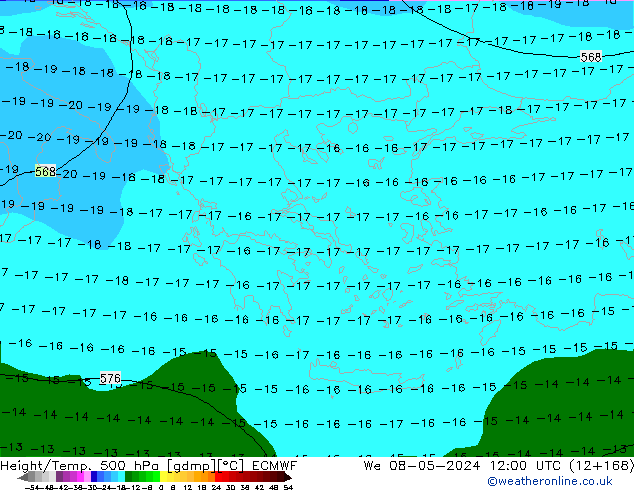 Z500/Rain (+SLP)/Z850 ECMWF We 08.05.2024 12 UTC