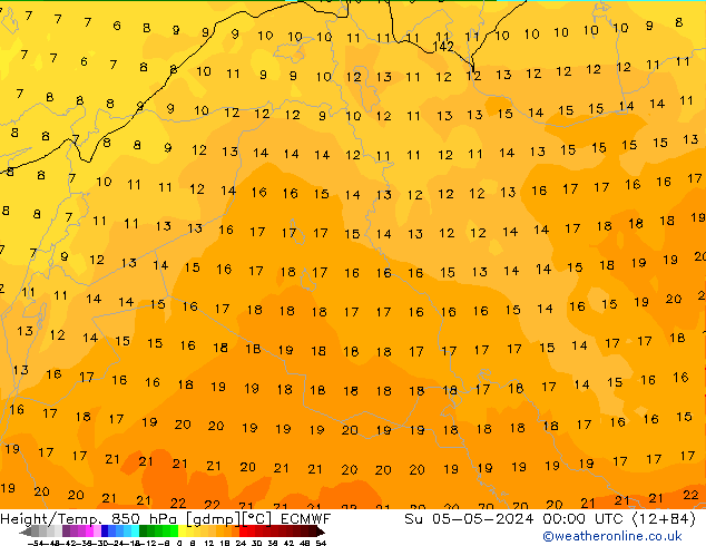 Z500/Regen(+SLP)/Z850 ECMWF zo 05.05.2024 00 UTC