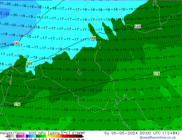 Z500/Regen(+SLP)/Z850 ECMWF zo 05.05.2024 00 UTC