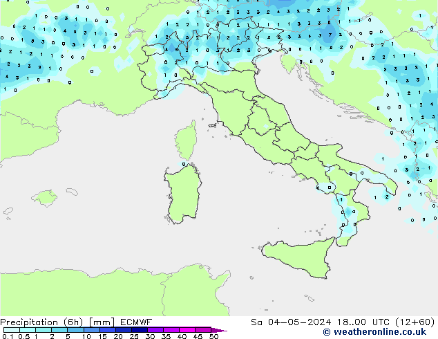 Prec 6h/Wind 10m/950 ECMWF So 04.05.2024 00 UTC