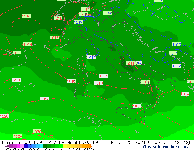 Thck 700-1000 hPa ECMWF Fr 03.05.2024 06 UTC