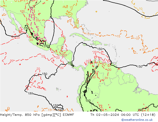 Z500/Rain (+SLP)/Z850 ECMWF  02.05.2024 06 UTC