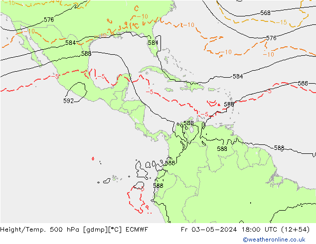 Z500/Rain (+SLP)/Z850 ECMWF  03.05.2024 18 UTC