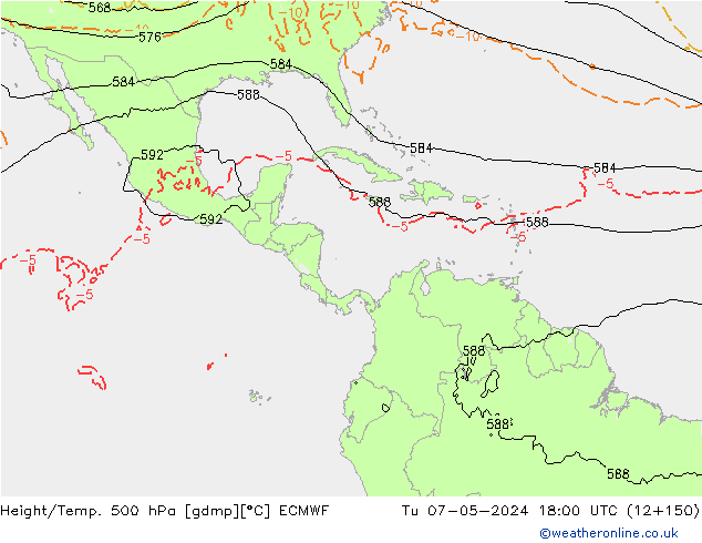 Z500/Rain (+SLP)/Z850 ECMWF Tu 07.05.2024 18 UTC