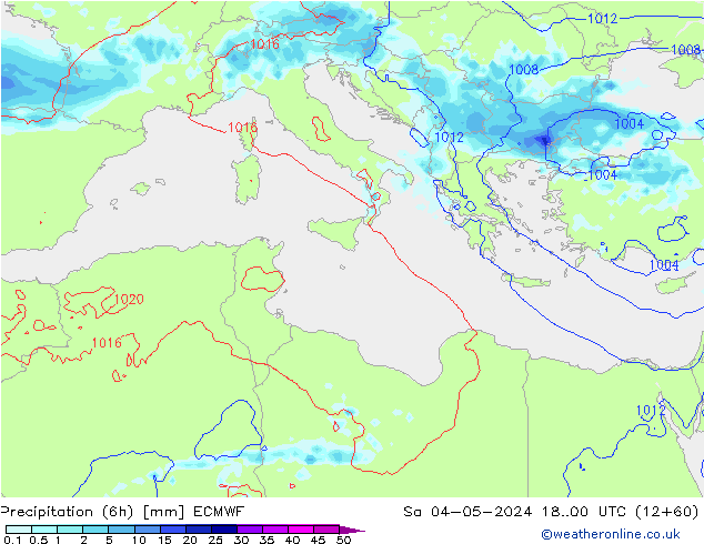 Z500/Rain (+SLP)/Z850 ECMWF so. 04.05.2024 00 UTC