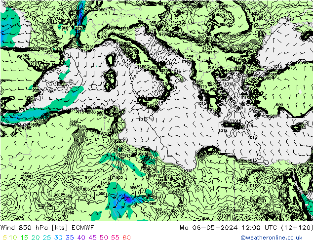  850 hPa ECMWF  06.05.2024 12 UTC