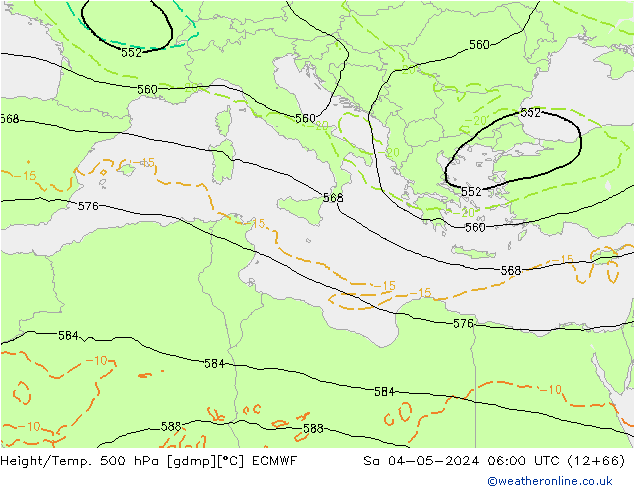 Z500/Rain (+SLP)/Z850 ECMWF  04.05.2024 06 UTC
