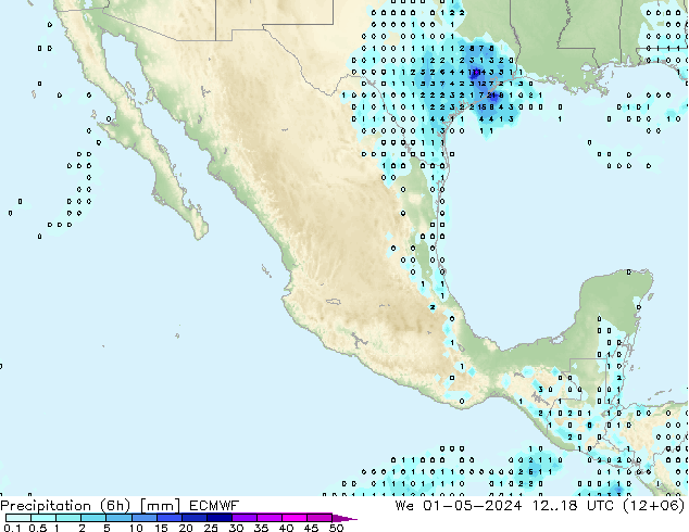 Z500/Rain (+SLP)/Z850 ECMWF mié 01.05.2024 18 UTC