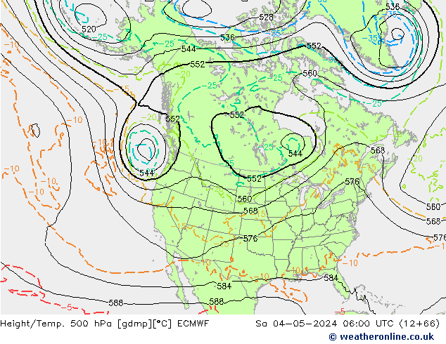 Z500/Rain (+SLP)/Z850 ECMWF Sa 04.05.2024 06 UTC