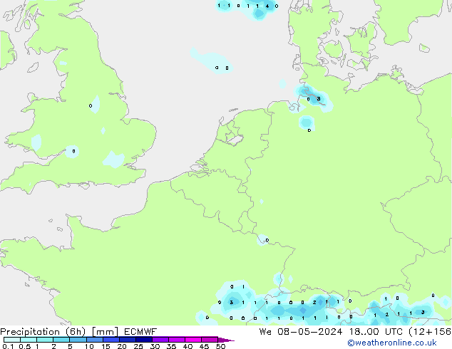 Z500/Rain (+SLP)/Z850 ECMWF We 08.05.2024 00 UTC