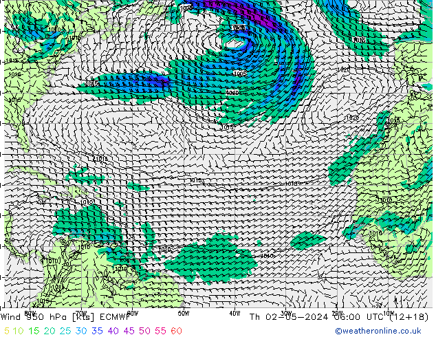 Prec 6h/Wind 10m/950 ECMWF Do 02.05.2024 06 UTC