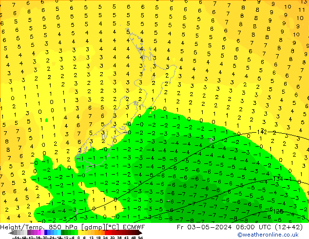 Z500/Rain (+SLP)/Z850 ECMWF  03.05.2024 06 UTC