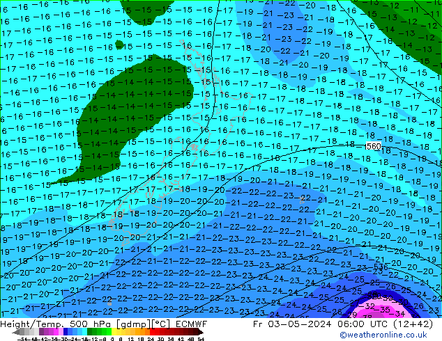 Z500/Rain (+SLP)/Z850 ECMWF  03.05.2024 06 UTC