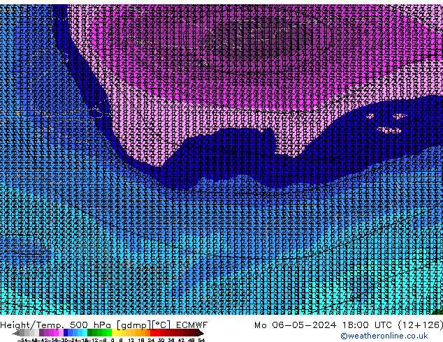 Z500/Rain (+SLP)/Z850 ECMWF  06.05.2024 18 UTC